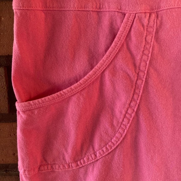 Vintage Fresh Produce Dress sz M PINK Cotton Sleeveless w/Pockets & Starfish - Picture 5 of 7